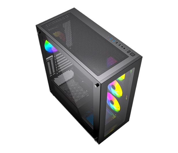 GEMBIRD Midi Tower Fornax X450MAX ATX czarna CCC-FC-X450MAX - 1184608 - zdjęcie 5